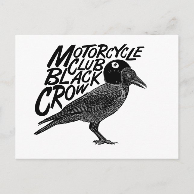 Moto-Fahrer Postkarte (Vorderseite)