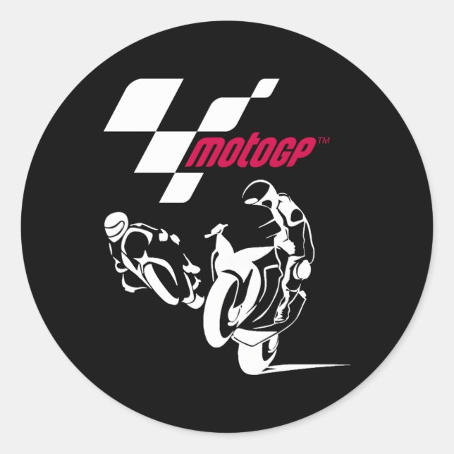 Moto Gp Super Bikes Grand Prix Motorrad Racing Runder Aufkleber (Vorderseite)