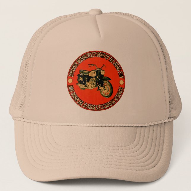 Moto japonaise soutenue du casquette de Soleil (Devant)