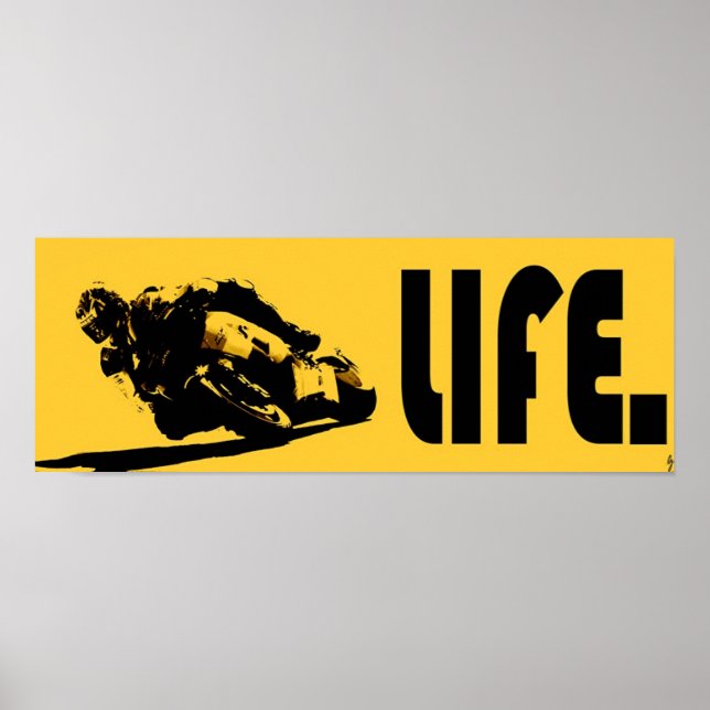 Moto Life Yellow Poster (Vorne)