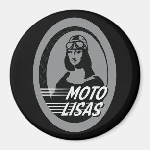 Moto Lisas runder Magnet (verschiedene Größen