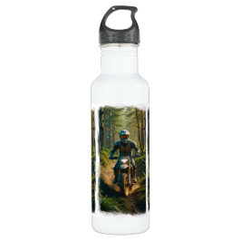 Moto-Mischen - Motocross-Renner Edelstahlflasche