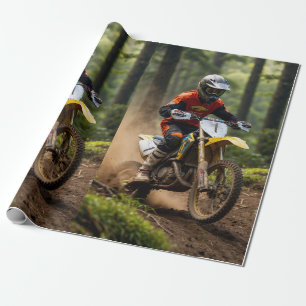 Moto-Mischen - Motocross-Renner Geschenkpapier