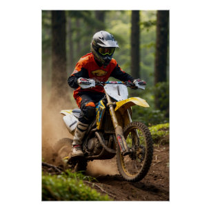Moto-Mischen - Motocross-Renner Poster
