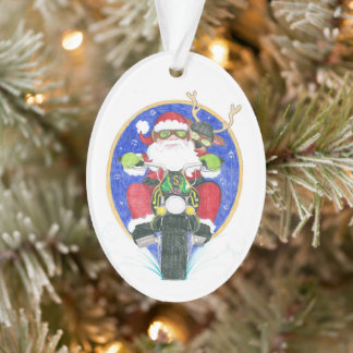 Moto Père Noël et Ami