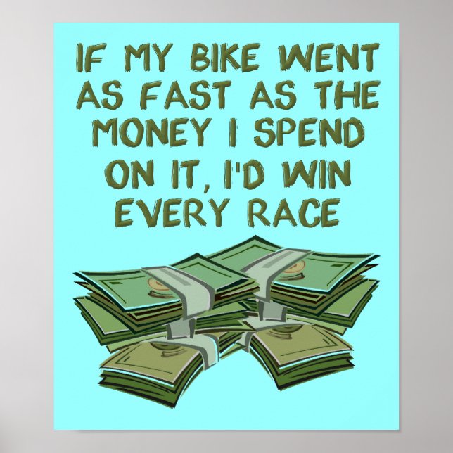 Moto Racing Funny Poster Signal (Devant)