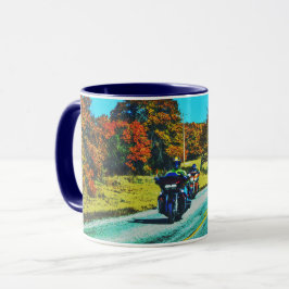 Moto Rider Road Trier Art Mug
