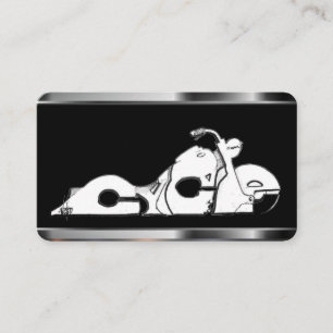 Moto sur Carte de visite Modèle noir