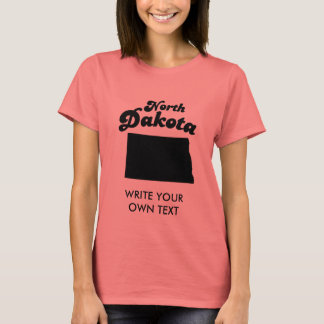 MOTO T-SHIRT DE L'ÉTAT DU NORD DE DAKOTA