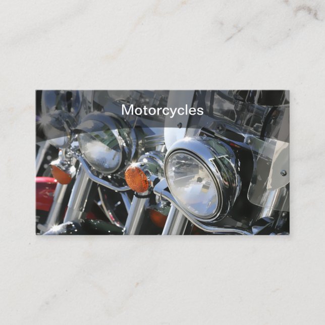 Moto Thème Cartes de visite mécaniques modernes (Devant)