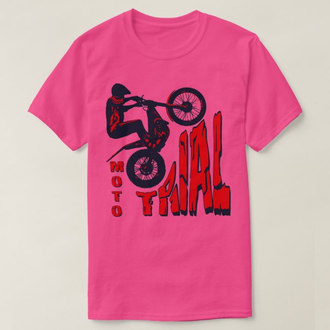 Moto Trial Bike Motorrad T-Shirt (Design vorne)