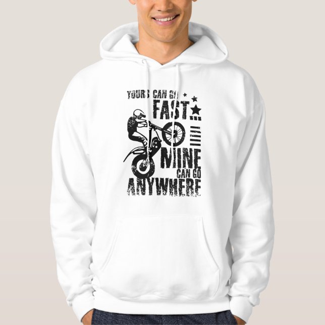 Moto Trial Bike schnell Hoodie (Vorderseite)