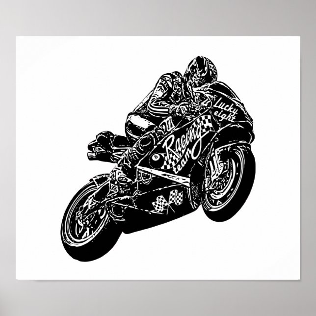 Moto-Wahnsinn Poster (Vorne)