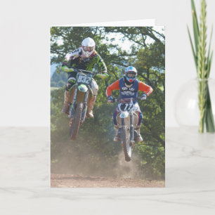 Moto X Gruß-Karte Motocross Karte