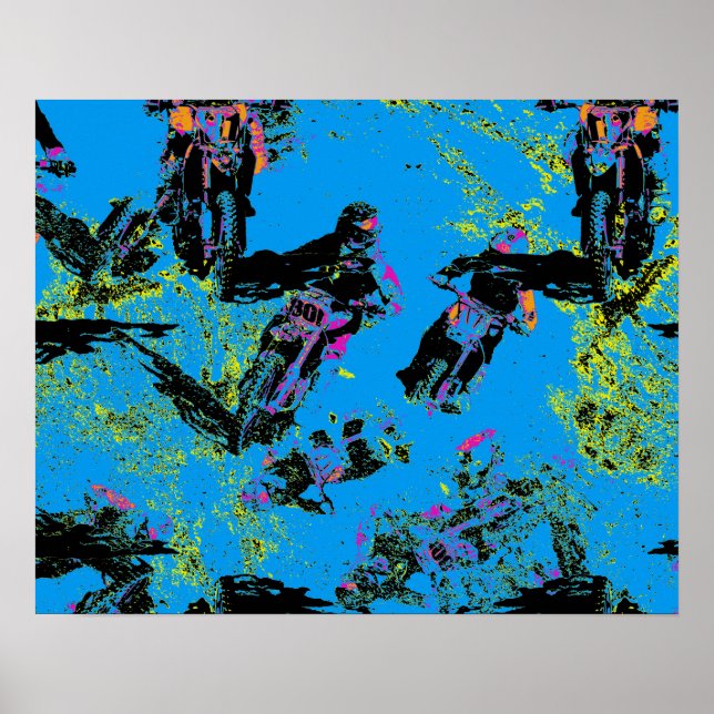 Moto-xing - Motocross Racers Poster (Vorne)
