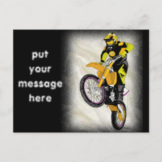 Motocross 410 postkarte