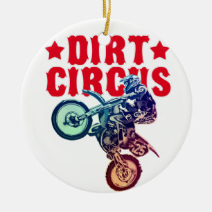 Motocross auf Erdboden Keramikornament