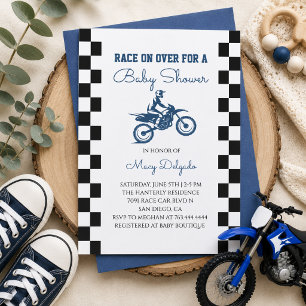 Motocross-Baby-Party Einladung