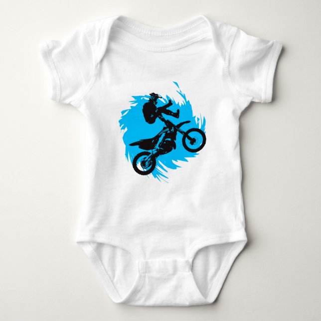 Motocross Baby Strampler (Vorderseite)