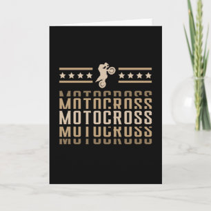 Motocross Bike Motorrad Biker Dirt Funny Geschenk Karte