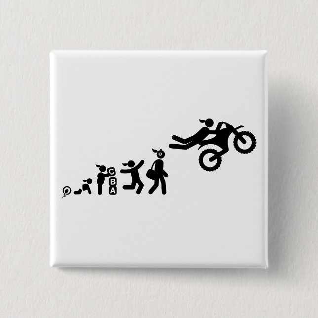 Motocross Button (Vorderseite)