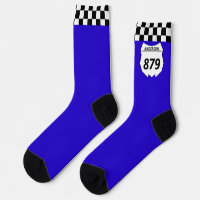 Motocross Custom Dirt Bike Number Plate auf blau