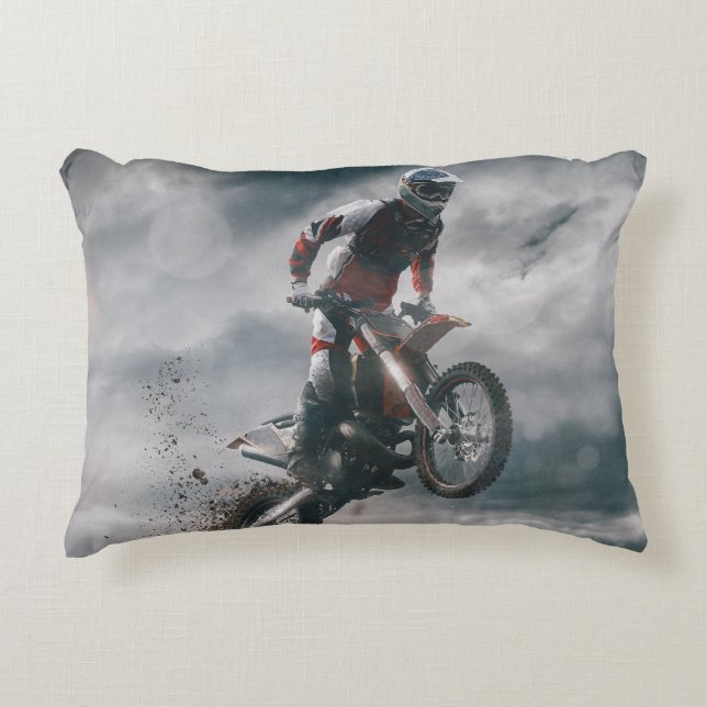 Motocross Dekokissen (Vorderseite)