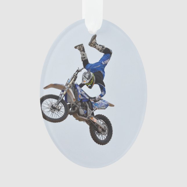 Motocross, der hoch fliegt ornament (Vorderseite)