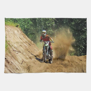 Motocross Dirt-Bike Champion Race Küchentuch