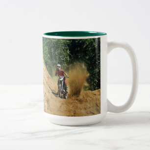 Motocross Dirt-Bike Champion Race Zweifarbige Tasse