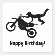 Motocross Dirt Bike Geburtstagsparty Sticker
