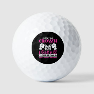 Motocross Dirt Bike Girl Golfball