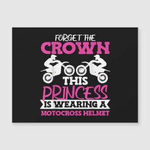Motocross Dirt Bike Girl Magnetkarte