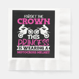 Motocross Dirt Bike Girl Serviette