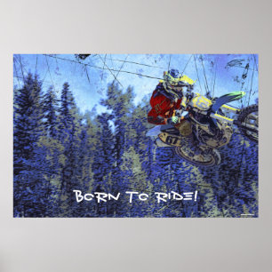 Motocross Dirt-Bike Meisterschaft Poster