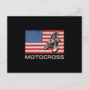 Motocross Dirt Bike Motorrad Fahrrad Fahrrad Funny Postkarte