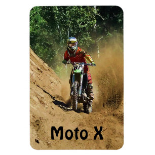 Motocross Dirt-Racer Sportart Magnet