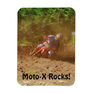 Motocross Dirt-Racer Sportart Magnet