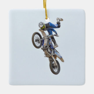 Motocross-Extrem-Tricks Keramikornament