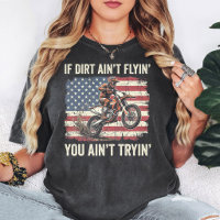 Motocross-Fahrer Amerikanische Flagge Dirt Bike Sp