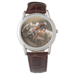 Motocross-Fahrer Armbanduhr