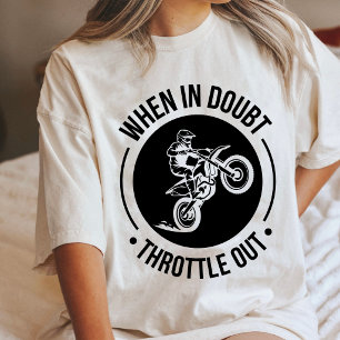 Motocross-Fahrer: Bei Zweifeln Vollgas Tri-Blend Shirt
