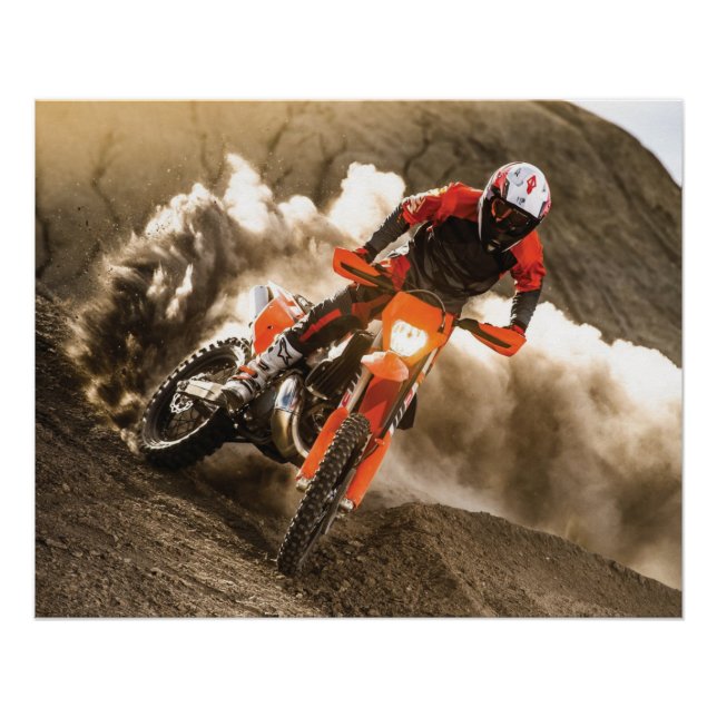 Motocross-Fahrer Poster (Vorderseite)