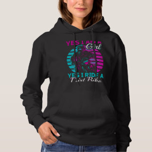 Motocross Frau Ja, ich bin ein Mädchen und Ja, ich Hoodie