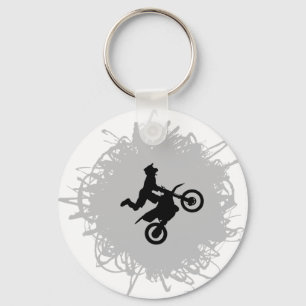 Motocross-Gekritzel-Art Schlüsselanhänger