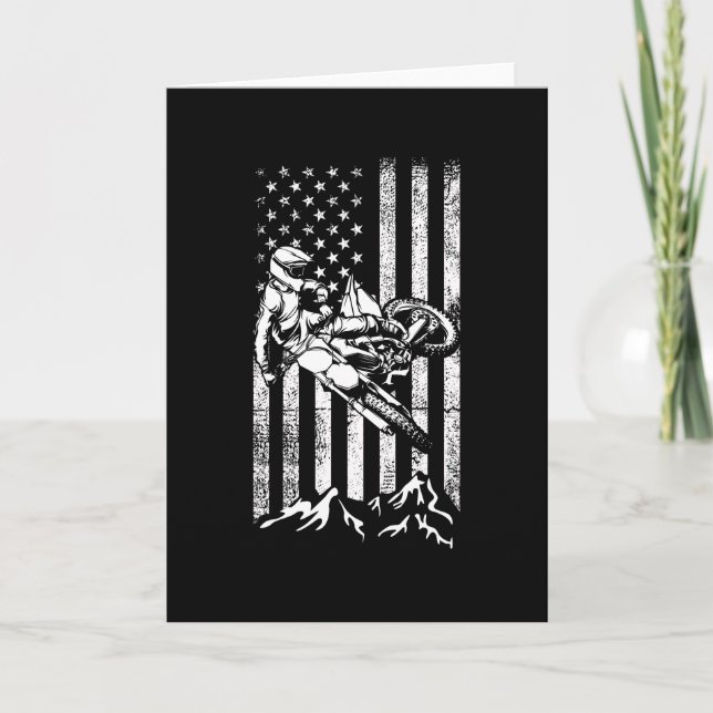 Motocross Geschenk Dirt Bike Karte (Vorderseite)