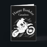 Motocross Grandson Birthday Sport Motorrad Rennen Karte<br><div class="desc">Motocross wettbewerbsfähige Sport Motorrad Racing Geburtstag Grandson</div>
