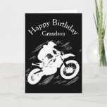 Motocross Grandson Birthday Sport Motorrad Rennen Karte<br><div class="desc">Motocross wettbewerbsfähige Sport Motorrad Racing Geburtstag Grandson</div>