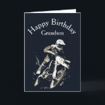 Motocross Grandson Birthday Sport Motorrad Rennen Karte<br><div class="desc">Motocross wettbewerbsfähige Sport Motorrad Racing Geburtstag Grandson</div>