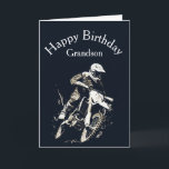 Motocross Grandson Birthday Sport Motorrad Rennen Karte<br><div class="desc">Motocross wettbewerbsfähige Sport Motorrad Racing Geburtstag Grandson</div>